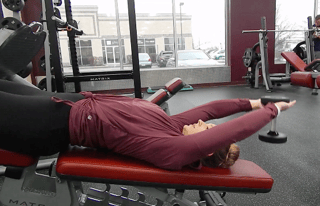 Decline Bench dumbbell Pullover