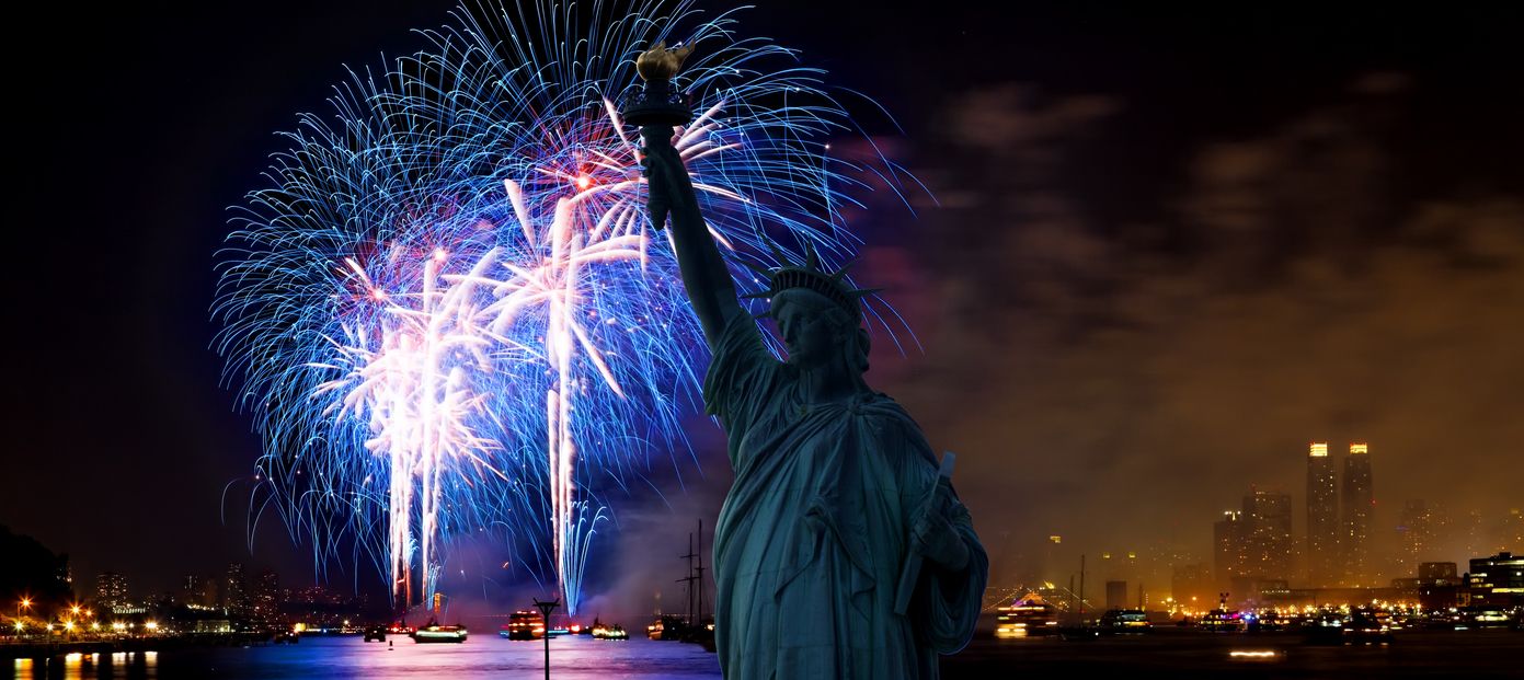 4th of July statue of liberty