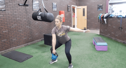Alternating Single Arm Kettlebell Swing