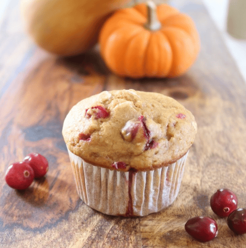 cranberry pumpkin muffin